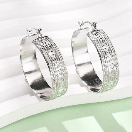 304 Stainless Steel Hoop Earrings for Women SA-CBA4160-24P-1