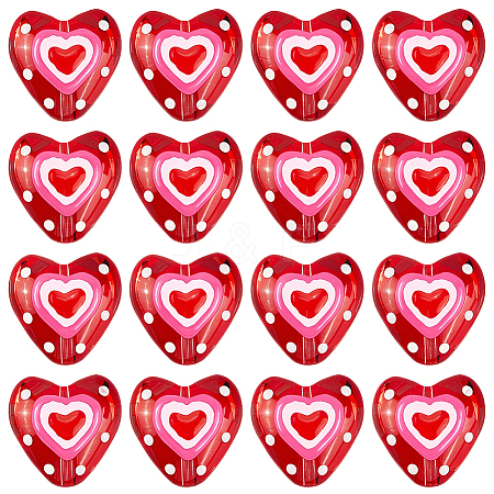 16Pcs Glass Enamel Beads LAMP-LT0001-11-1