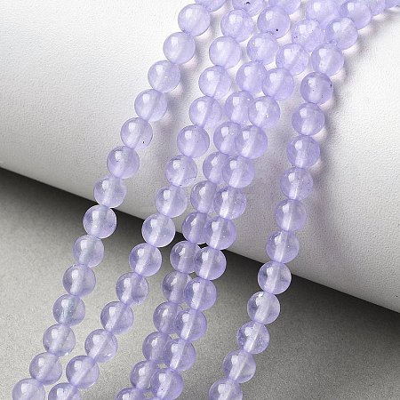 Natural & Dyed Malaysia Jade Bead Strands G-A146-4mm-A18-1