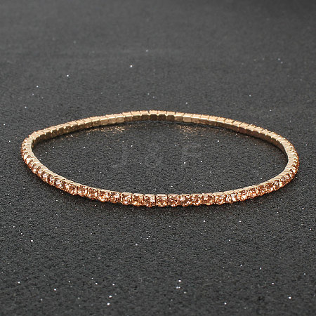 Alloy Rhinestone Cup Chain Bracelets for Women WG1E62A-07-1