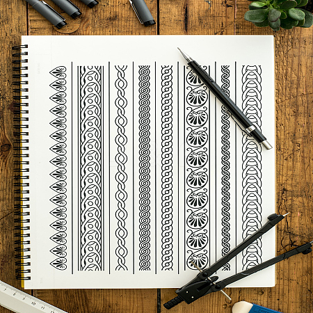 Self-Adhesive Silk Screen Printing Stencil X1-DIY-WH0338-338-1