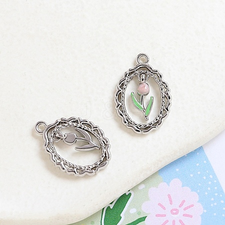 Alloy Enamel Pendant INS-PW0001-16B-02-1