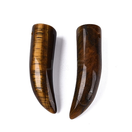Natural Tiger Eye Pendants G-Q602-10B-1