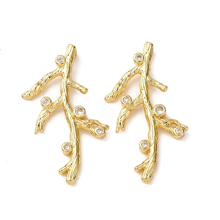 Brass Pave Cubic Zirconia Pendants KK-A271-01A-G-1