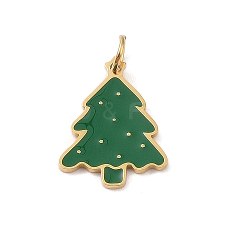 Christmas Theme 304 Stainless Steel Pendants STAS-F305-02-1