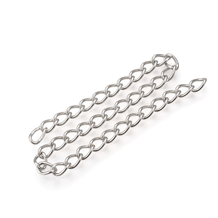 201 Stainless Steel Curb Chains CHS-Q001-23-01-1