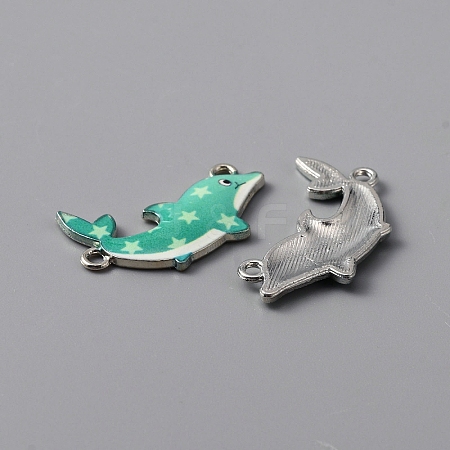 Alloy Enamel Connector Charms ENAM-TAC0010-04A-1