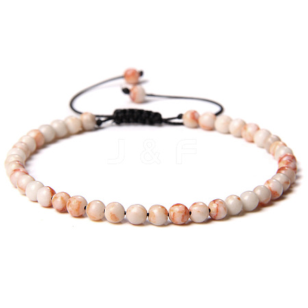 Adjustable Women's Picasso Jasper Beaded Bracelet LS-CN3407-28-1