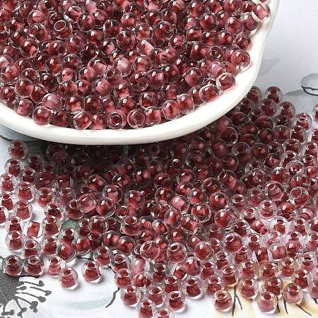Transparent Glass Round Seed Beads SEED-B001-05A-21-1