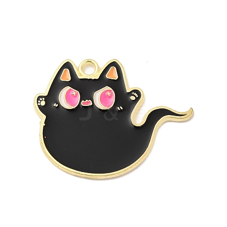 Halloween Theme Alloy Enamel Pendants ENAM-I053-B05-1