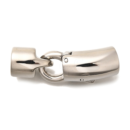 304 Stainless Steel Fold Over Clasps STAS-R140-11P-1