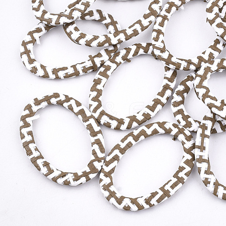 Handmade Raffia Woven Linking Rings WOVE-T005-30B-1