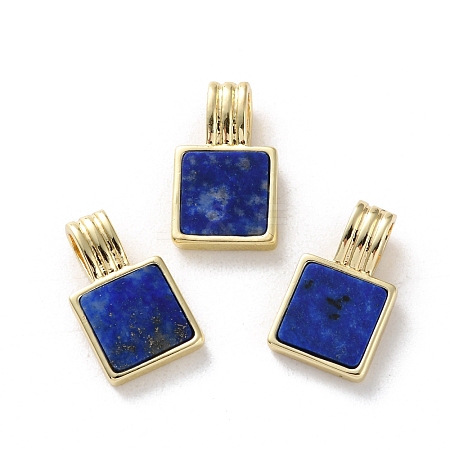 Natural Lapis Lazuli Pendants G-B123-03G-03-1