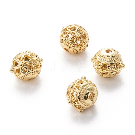 Alloy Hollow Beads PALLOY-P238-24G-RS-1