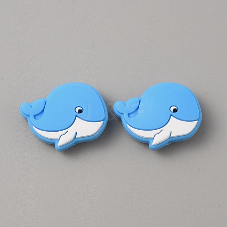 Dolphin Food Grade Eco-Friendly Silicone Beads SIL-WH0018-002D-1