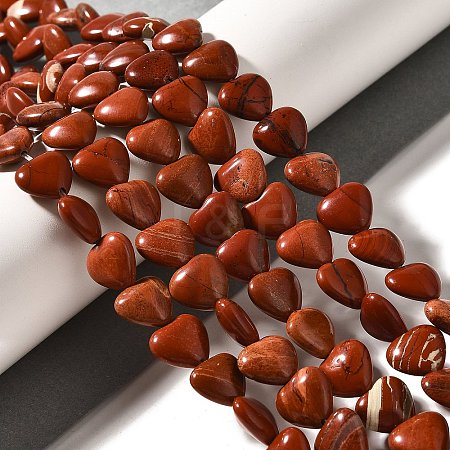 Natural Red Jasper Beads Strands G-R190-10mm-57-1