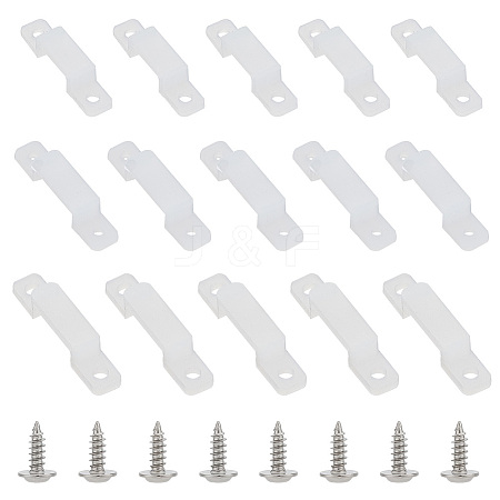 HOBBIESAY 120 Sets 3 Styles Silicone Fixing Clips FIND-HY0003-45-1