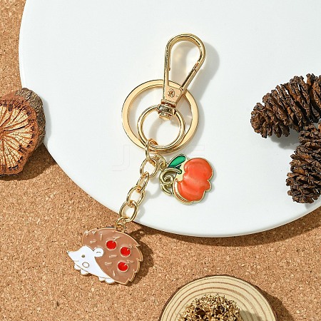 Hedgehog Alloy Enamel Keychain KEYC-YW00070-03-1