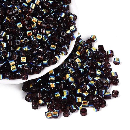 FGB Transparent Colours Glass Seed Beads SEED-Q040-07A-B08-1