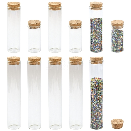 15Pcs 3 Styles Glass Cork Bottles Ornament DIY-YW0016-09-1