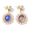 3Pairs 3 Colors Changing Color Mood Stud Earring EJEW-TA00480-6