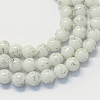 Baking Paint Glass Round Bead Strands X-DGLA-Q019-8mm-41-1