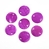Dyed Natural Capiz Shell Disc Links Connector Charms SSHEL-WH0006-01A-8-1