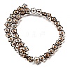 Electroplated Transparent Glass Beads Strands GL-CBA98F0-09B-3