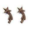 Zinc Alloy Cabochons PALLOY-WH0036-23AB-1-2
