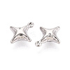 304 Stainless Steel Pendant Cabochon Settings STAS-T067-72P-2