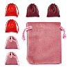 10Pcs Velvet Jewelry Drawstring Storage Pouches ABAG-TA0001-31C-1