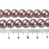 Baking Painted Pearlized Glass Pearl Round Bead Strands PEAR-H019-02C-03-5