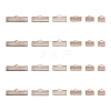 145Pcs 6 Styles Iron Ribbon Crimp Ends IFIN-CJ0001-49-5
