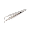 Tarnish Resistant 201 Stainless Steel Beading Tweezers TOOL-R018-01-4