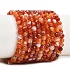 Natural Red Banded Agate Beads Strands G-B175-D22-4mm-2