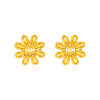 Stylish Stainless Steel Flower Stud Earrings for Women's Daily Wear LE2664-3