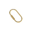 Brass Screw Carabiner Lock Charms KK-ZX025-62C-1