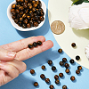 100Pcs Round Natural Tiger Eye Beads G-SP0001-21C-4