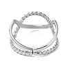 304 Stainless Steel Open Cuff Rings RJEW-M019-55P-3