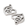 316 Surgical Stainless Steel Charms STAS-Q314-10P-2