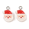 Christmas Theme Opaque Resin Pendants RESI-S08-01I-1