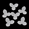 3-Petal Frosted Acrylic Bead Caps SACR-F016-01B-1