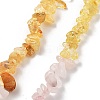 Natural Quartz Crystal & Rose Quartz & Citrine Beads Strands G-L610-A23-01-4