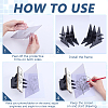 Plastic Drawing Tracing Board with Stand AJEW-WH0709-518-2