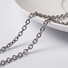 Tarnish Resistant 304 Stainless Steel Cable Chains CHS-H007-45P-1
