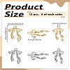 12Pcs 2 Colors Rack Plating Alloy Pendants FIND-LP0005-03-2