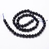 Synthetic Blue Goldstone Beads Strands X-G-D840-14-4mm-2