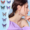 DIY Butterfly Wings Epoxy Resin Dangle Earring Making Kits DIY-TA0012-74-8