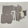 DIY Imitation Leather Rectangle Women's Crossbody Handbag Making Kits PW-WG5A4CA-02-1