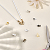 1600Pcs 8Bags 4 Colors Iron Folding Crimp Ends IFIN-CL0001-10-4